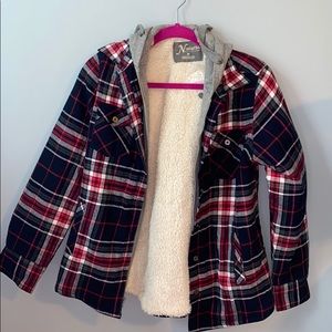Fleece lined flannel